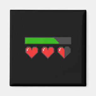 Hearts Loading Like A Video Game Valentines Graphi Magnet