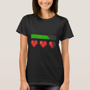 Hearts Loading Like A Video Game Valentines Graphi T-Shirt