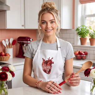 Hearts Long Aprontar  Apron