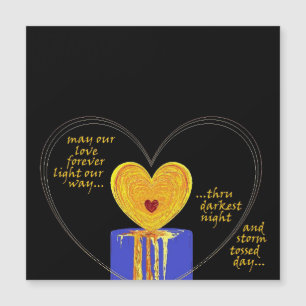 Hearts Love Candle Valentine Wedding Anniversary