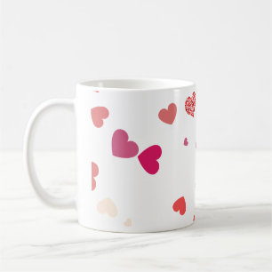 Hearts - love coffee mug