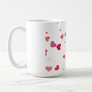 Hearts - love coffee mug