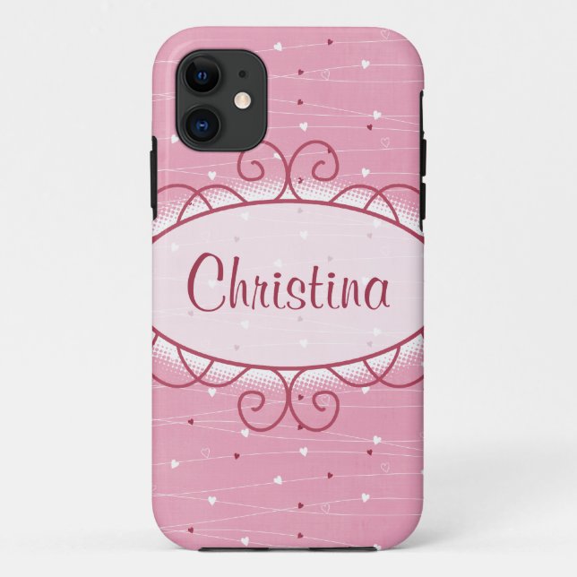 Hearts & Love iPhone 5 Mate Barely There™ Case (Back)