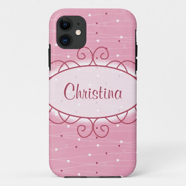 Hearts & Love Mate ID™ iPhone 5 Case (Back)