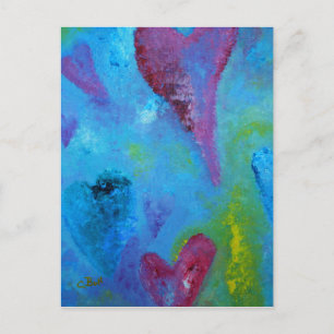 Hearts - Love Postcard