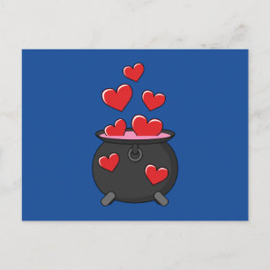 Hearts Love Potion Holiday Postcard