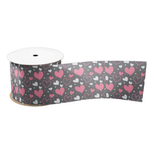 Hearts Love Ribbon Satin Ribbon