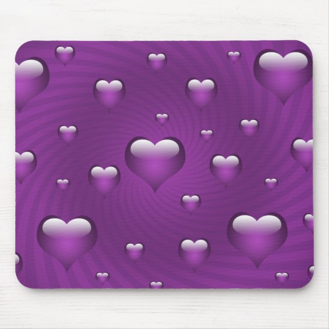 Hearts Love Theme Mouse Pad (Front)