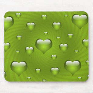 Hearts Love Theme Mouse Pad