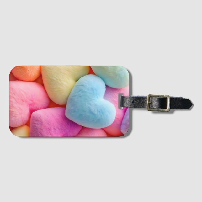 Hearts Luggage Tag (Front Horizontal)