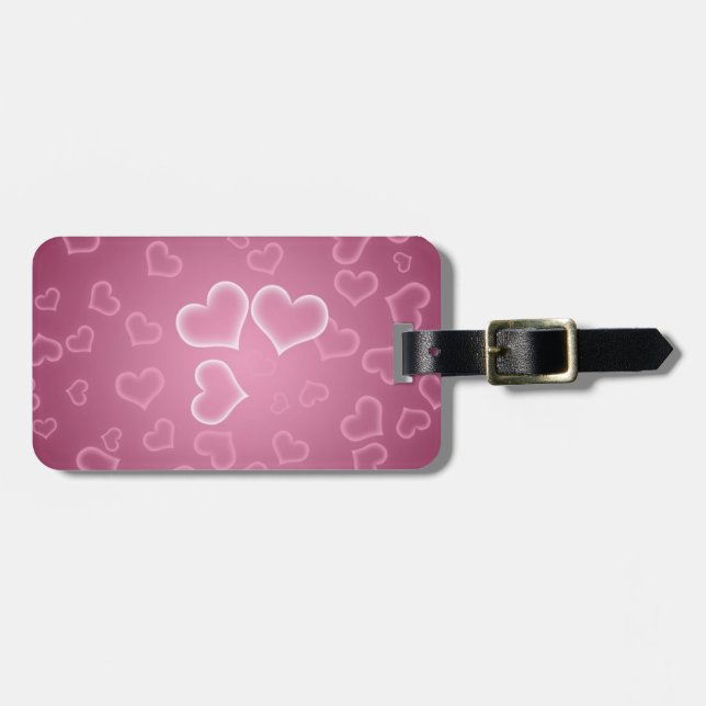 Hearts Luggage Tag (Front Horizontal)