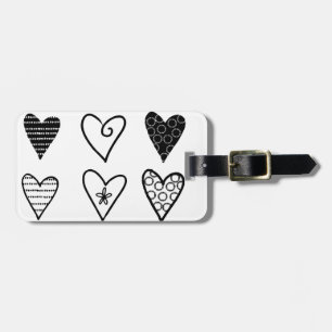 Hearts Luggage Tag
