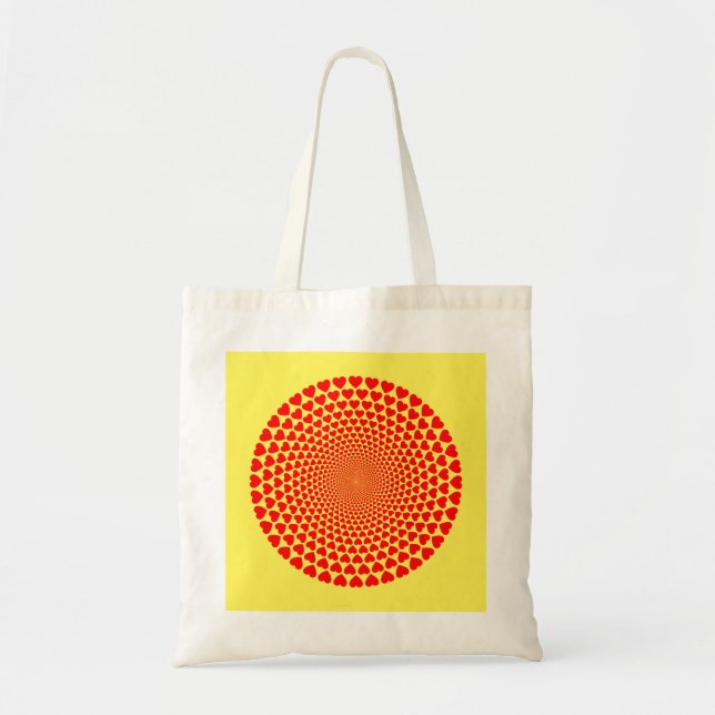 Hearts Mandala Design Tote Bag (Front)