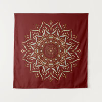 Hearts mandala faux glitter texture