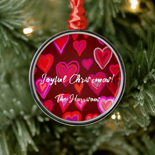 hearts metal ornament (Tree)