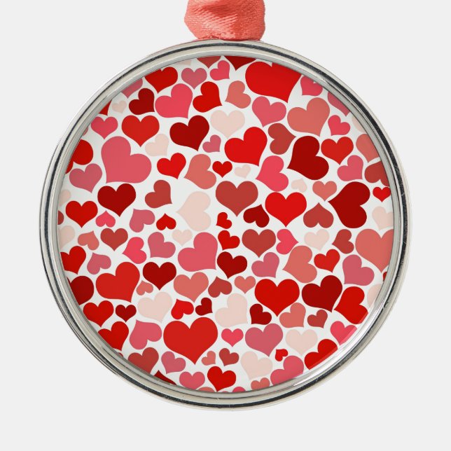 HEARTS METAL TREE DECORATION (Front)