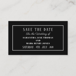 Hearts Modern and Sleek, Any Color, Save the Date Enclosure Card