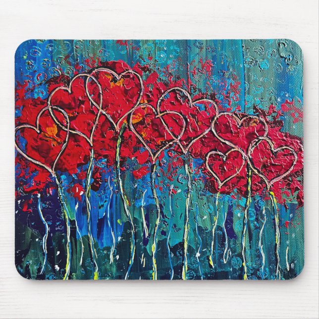 Hearts Mouse Pad (Front)