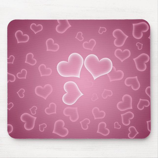 Hearts Mouse Pad (Front)