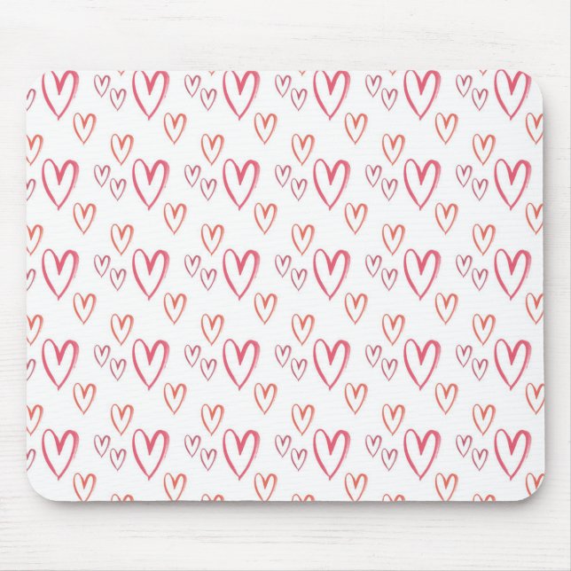 Hearts Mouse Pad (Front)