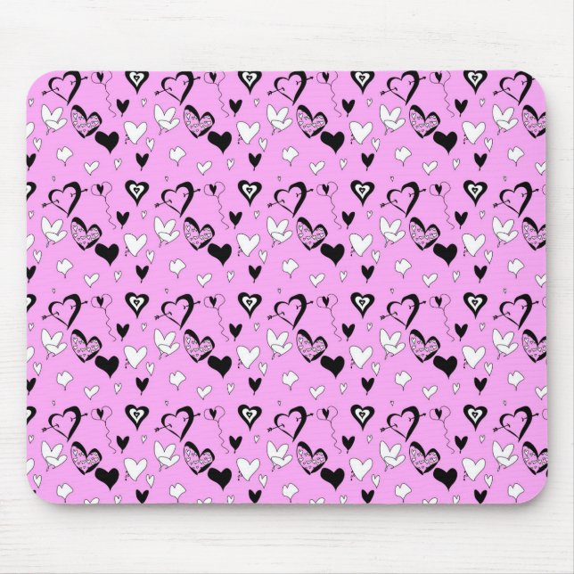 Hearts Mouse Pad (Front)