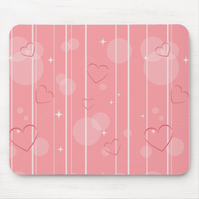 Hearts Mouse Pad (Front)
