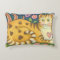 Hearts N' Stripes Tabby Folk Art Cat Pillow