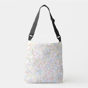 Hearts Net Classic Crossbody Bag