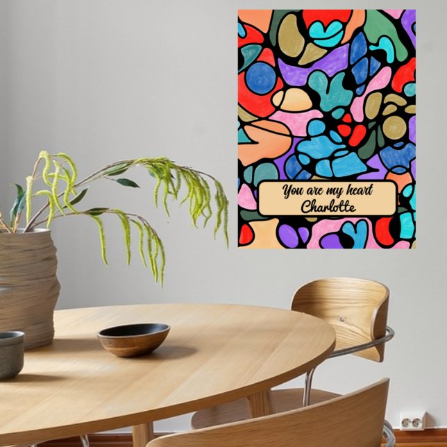 HEARTS NEUROGRAPHIC DIGITAL WATERCOLORS POSTER (Creator Uploaded)