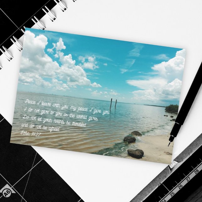 Hearts Not Be Troubled Christian Greeting Card (Creator Uploaded)