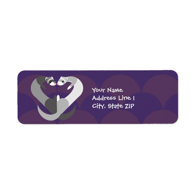 Hearts of Ferret Labels (Front)