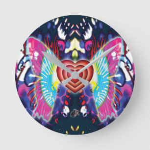 Hearts Of Glys Round Clock