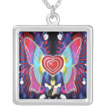 Hearts Of Glys Silver Plated Necklace