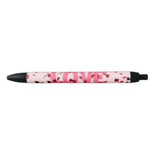Hearts Of Love Black Ink Pen