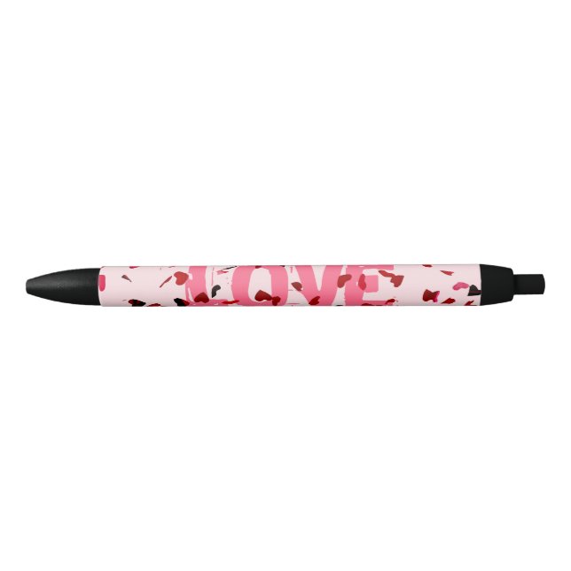 Hearts Of Love Black Ink Pen (Front)