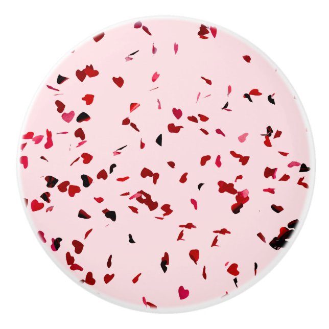 Hearts Of Love Ceramic Knob (Front)