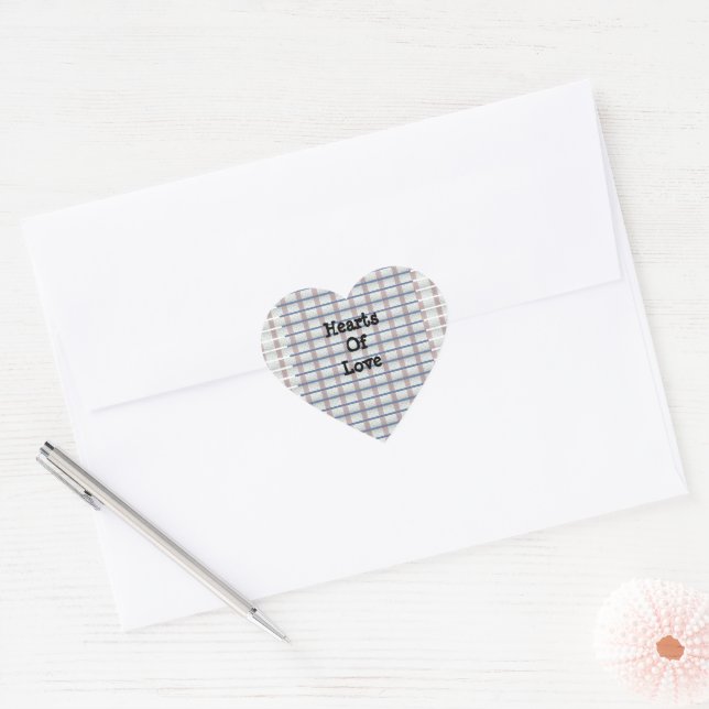 Hearts Of Love Heart Sticker (Envelope)