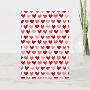 Hearts Of Love Pattern Card