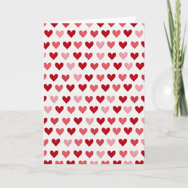 Hearts Of Love Pattern Card (Front)