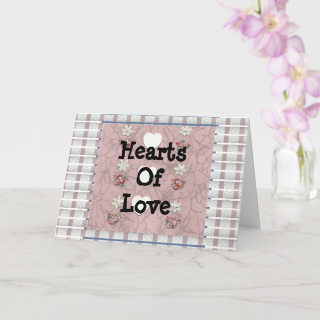 Hearts Of Love Three Card (Orchid)