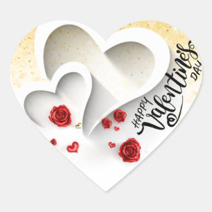 hearts of Valentine Heart Sticker