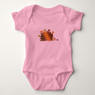 Hearts on a Hedgehog Baby Bodysuit