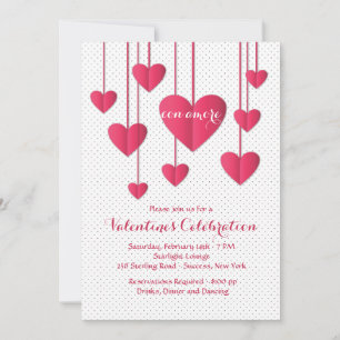 Hearts On A String Con Amore Invitation