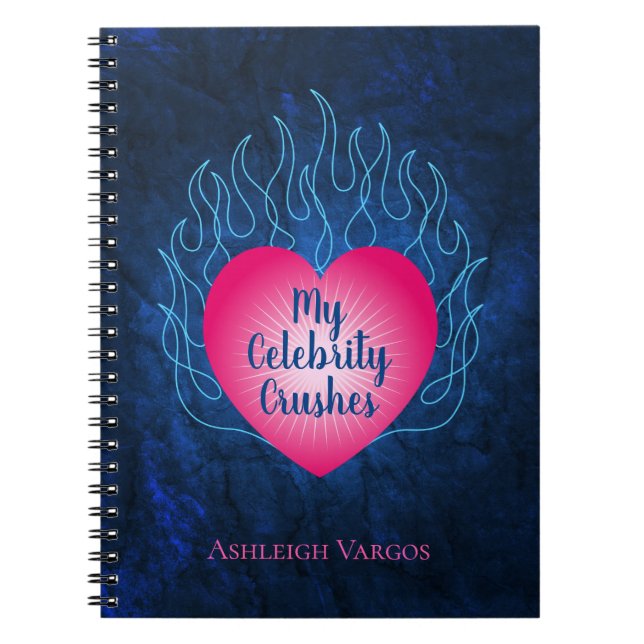 Hearts on Fire Celebrity Crushes Notebook (Front)