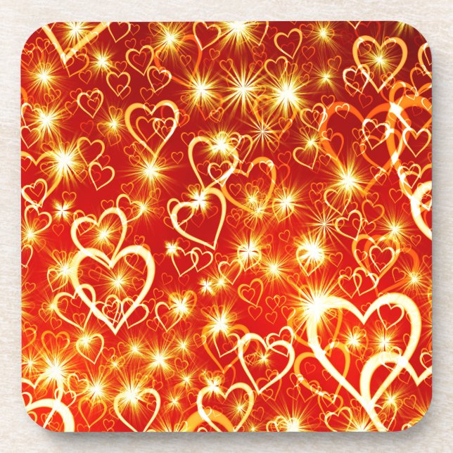 Hearts On Fire Coaster (Front)