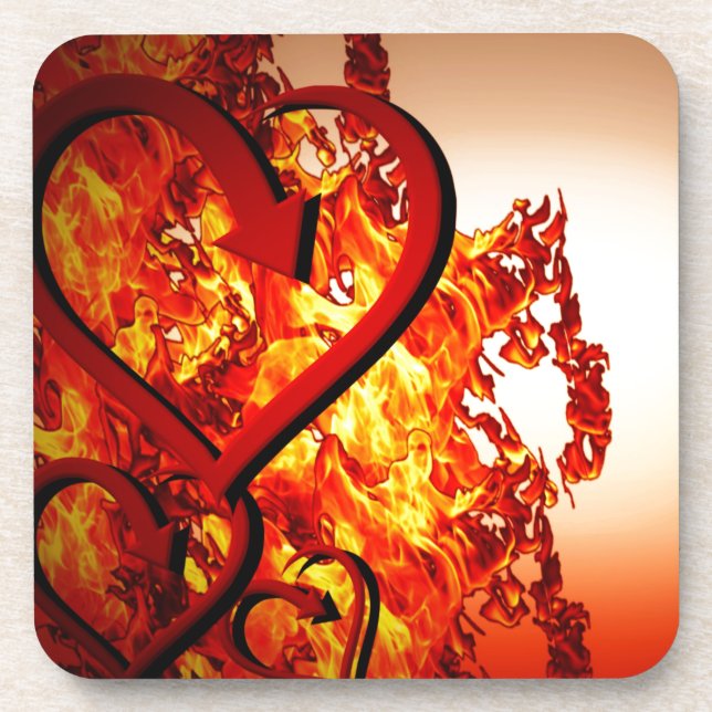 Hearts on fire coaster (Front)