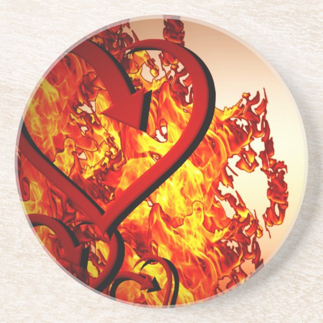 Hearts on fire coaster (Front)