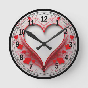 Hearts on Fire LOVE everyday Round Clock