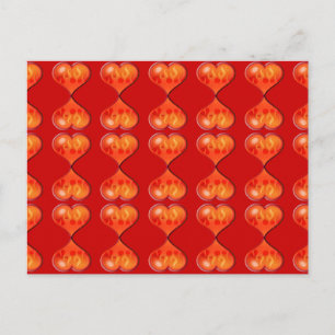 Hearts on Fire Postcard