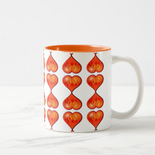 Hearts on Fire Two-Tone Coffee Mug